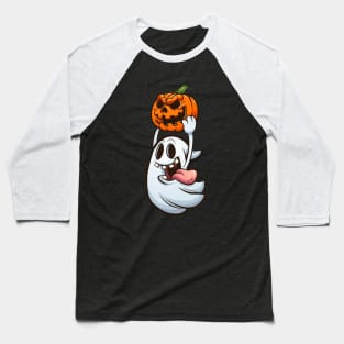 Halloween ghost and pumpkin Baseball T-Shirt